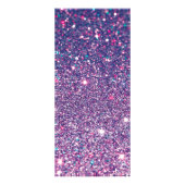 Carte Publicitaire Parties scintillant violette et beauté glamour (Dos)