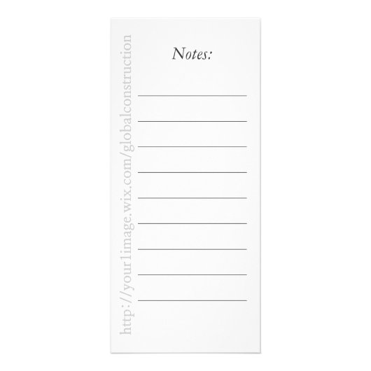 Carte Publicitaire Peinture de construction intérieur circulaire exté (Dos)