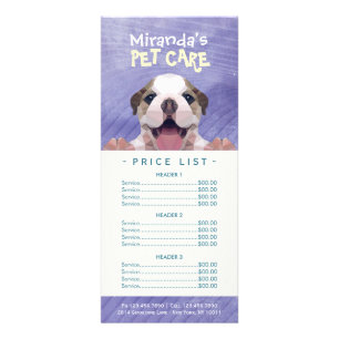 Carte Publicitaire Petit Poly Chien Entretien pour animaux de compagn