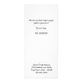 Carte Publicitaire Petits gâteaux roses (Dos)