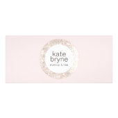 Carte Publicitaire Pink Sequin Beauty Salon Certificat cadeau (Devant)