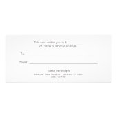 Carte Publicitaire Pink Sequin Beauty Salon Certificat cadeau (Dos)