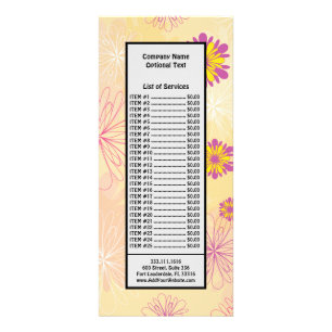 Carte Publicitaire Pivoines Jaunes Violettes Jardin Floral Fleurs de