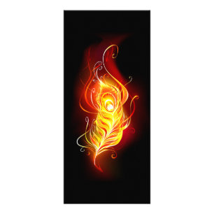 Carte Publicitaire Plumes de paquetage de feu