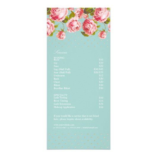 Carte Publicitaire Points élégants d'or et modèle fait sur commande (Dos)