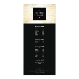 Carte Publicitaire Points Faux Gold Confetti Motif moderne