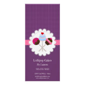 Carte Publicitaire Pops de gâteaux Ajouter Vos Photos Boulangerie Per (Dos)