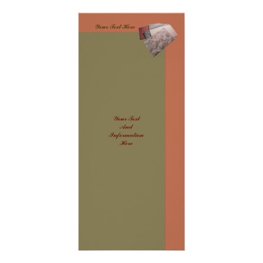 Carte Publicitaire Présentoir pour tapis (Devant)