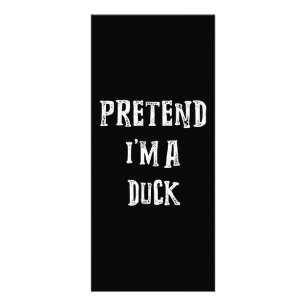 Carte Publicitaire Prétendre Que Je Suis Un Canard Couples Costume Ha
