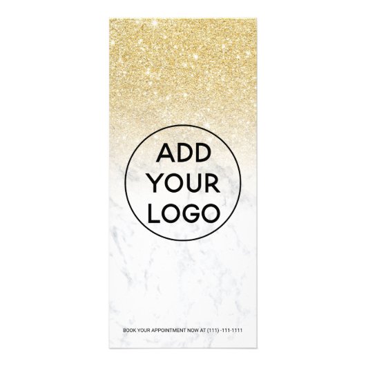 Carte Publicitaire Prix de maquillage en marbre parties scintillant o (Dos)