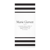 Carte Publicitaire Prix d'entreprise de bande noire classique (Dos)