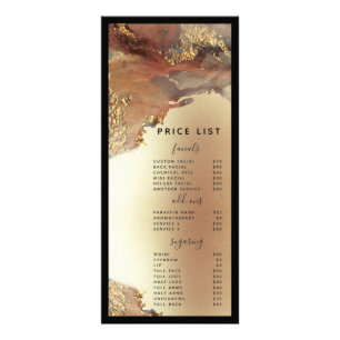 Carte Publicitaire Prix minimaliste moderne Faux Gold Foil