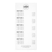 Carte Publicitaire Produit/Prestations de service Simple Blanc (Devant)