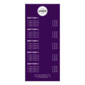 Carte Publicitaire Produit/Service personnalisé Simple Purple (Devant)