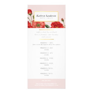 Carte Publicitaire PROMO PRIX SERVICES LISTE des roses rouges fleurs