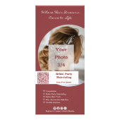 Carte Publicitaire Promotion Salon de coiffure Coiffure de mariage po (Devant)