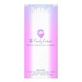 Carte Publicitaire Purple Parties scintillant Drives Strawberry Desse (Dos)