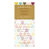 Carte Publicitaire Quatrefoil coloré sur mesure Coupons Salon Spécial (Dos)