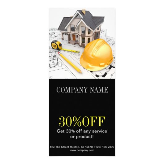 Carte Publicitaire Rénovation Maison Retrait Entrepreneur Constructio (Devant)