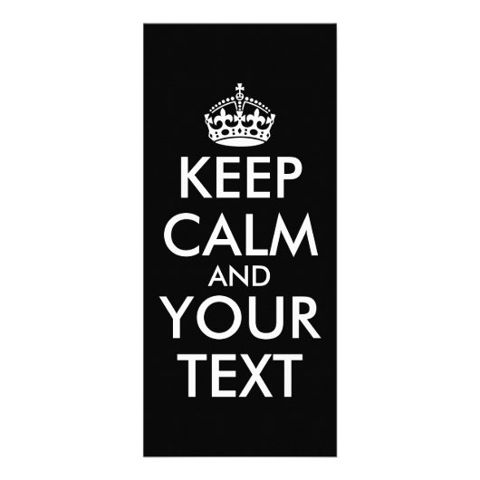 Carte Publicitaire Restez calme et continuez - Créez votre propre (Devant)