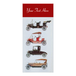 Carte Publicitaire RETRO CARS 2- réparation automobile