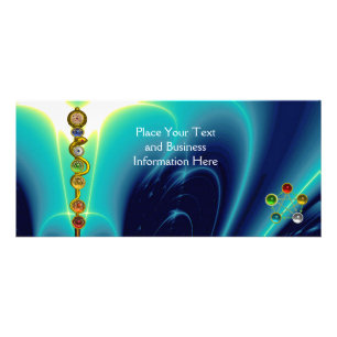 CARTE PUBLICITAIRE RODE D'ASCLEPIUS, 7 CHAKRAS, YOGA, ÉNERGIE SPIRIT