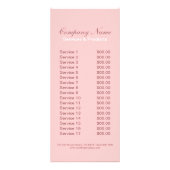 Carte Publicitaire rose fiançailles anneaux photographe mariage (Dos)