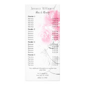 Carte Publicitaire Roses roses roses mignonette fille cheveux beauté (Devant)