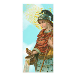 Carte Publicitaire Saint Florian avec seau (Ciel clair ; M 019)