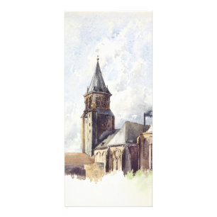 Carte Publicitaire Saint Germain des Prés Eglise Paris