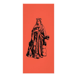 Carte Publicitaire Sainte Barbara Vierge et martyr