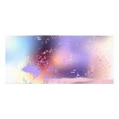 Carte Publicitaire Sakura rose sur la peinture Arrière - plan (Dos)