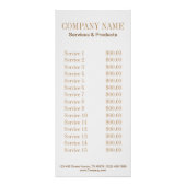 Carte Publicitaire salon à ongles de beauté de mode girly (Dos)