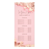 Carte Publicitaire Salon de beauté coiffure-maquillage élégant feuill (Devant)