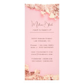 Carte Publicitaire Salon de beauté coiffure-maquillage élégant feuill (Dos)