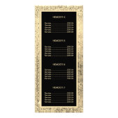 Carte Publicitaire Salon de beauté Gold et Black Glam (Dos)