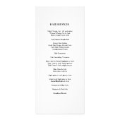 Carte Publicitaire Salon de cheveux Services Tarifs {Beige} (Dos)