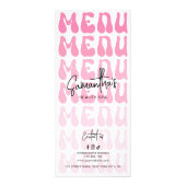 Carte Publicitaire Salon de maquillage Super Retro Rose (Dos)