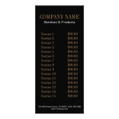 Carte Publicitaire salon élégant de manucure à ongles (Dos)