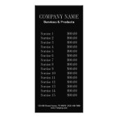 Carte Publicitaire salon élégant de manucure à ongles (Dos)