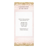 Carte Publicitaire Salon simple Watercolor Tarifs Services (Dos)