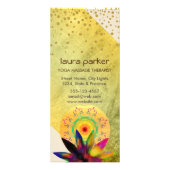 Carte Publicitaire Santé holistique curative d'aquarelle de fleur de (Devant)