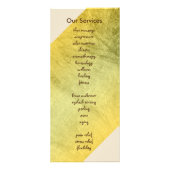 Carte Publicitaire Santé holistique curative d'aquarelle de fleur de (Dos)