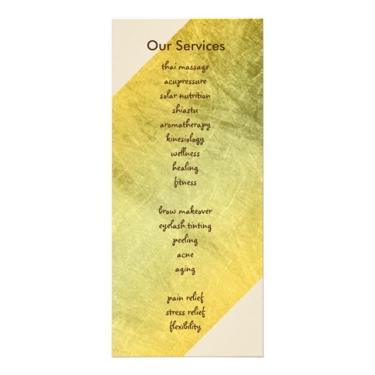 Carte Publicitaire Santé holistique curative d'aquarelle de fleur de (Dos)