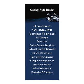 Carte Publicitaire Service automobile