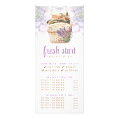 Carte Publicitaire Service de nettoyage Aquarelle Lessive Tarificatio (Devant)