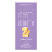 Carte Publicitaire Service de nettoyage Aquarelle Lessive Tarificatio (Dos)