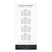 CARTE PUBLICITAIRE SERVICE DE PRIX INITIAL DE L'ARGENT LAUREL FLORAL  (Devant)