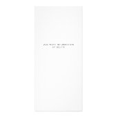 Carte Publicitaire Service du logo de l'entreprise Tarifs Chic Blanc (Dos)