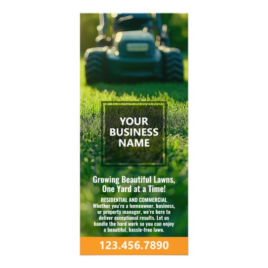 Carte Publicitaire Services de pelouse - Maigne, Edging Landscaping (Devant)